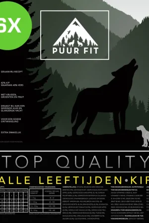 6x Puur Fit Top Quality Alle Leeftijden Kip Klein 12 kg Alleen Vandaag